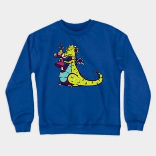 Little princess kisses dragon Crewneck Sweatshirt